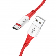 Hoco X70 Ferry Charging Data USB / Type-C 1m. Red Кабел Hoco X70 Ferry Charging Data USB / Type-C 1m. Red Кабел