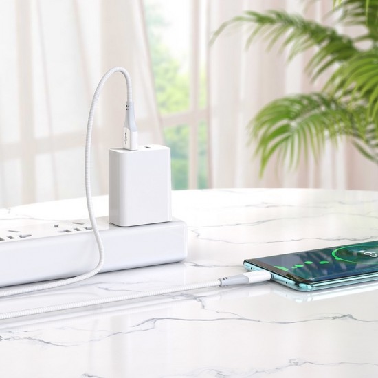 Hoco X70 Ferry Charging Data USB / Type-C 1m. White Кабел
