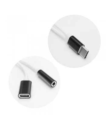 Partner Telecom AHFT-3.5+C HF/Audio+Charging Type-C - Jack 3,5mm Black Адаптер