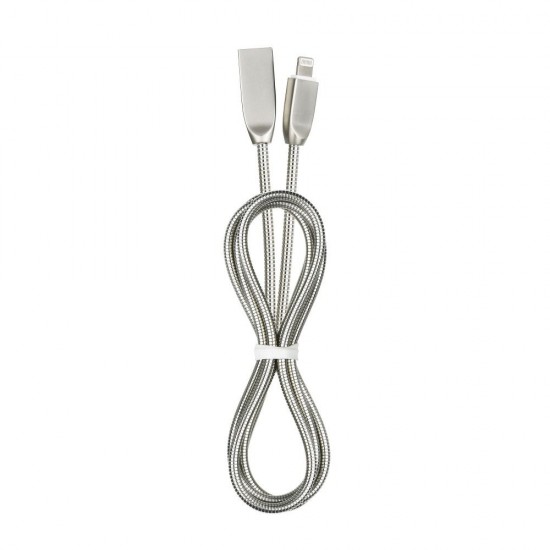 Partner Telecom USB AM to Type-C M Metal Snake 2,4A C813 1m. Кабел