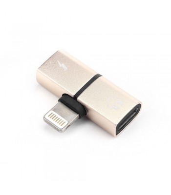 Partner Telecom HF/Audio + Charging Lightning Gold Адаптер