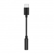 Skyfone S1-065373 Adapter HF/Audio Type-C - Jack 3,5mm Black Digital Chip Адаптер