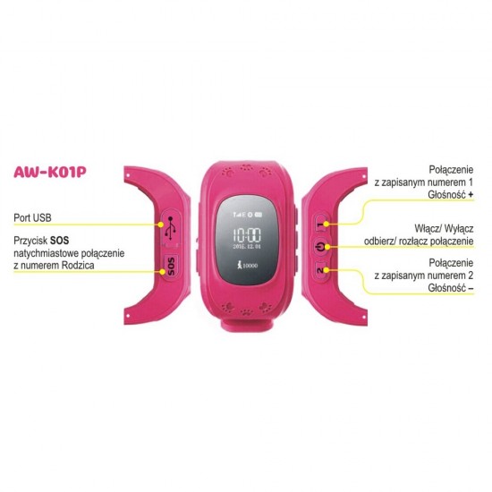 Art AW-K01P Pink Смарт часовник