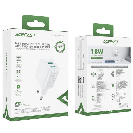 Acefast A33 White Зарядно