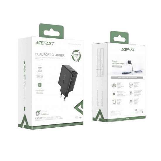 Acefast A5 PD32W Black Зарядно
