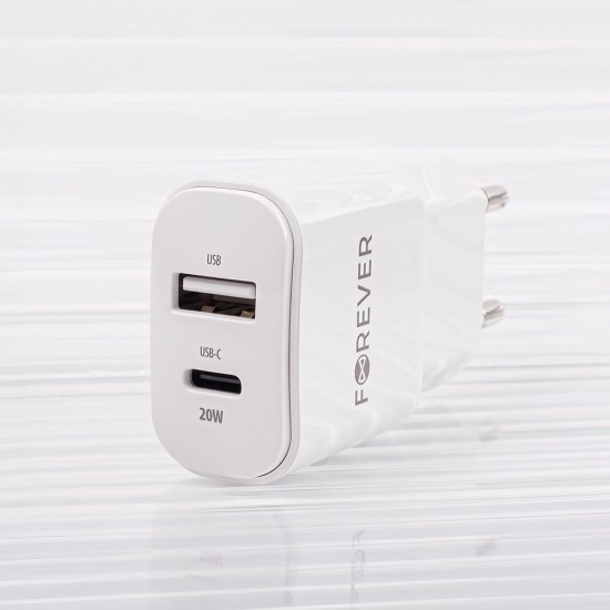 Зарядни - Forever Mobile TC-01-20AC White Зарядно