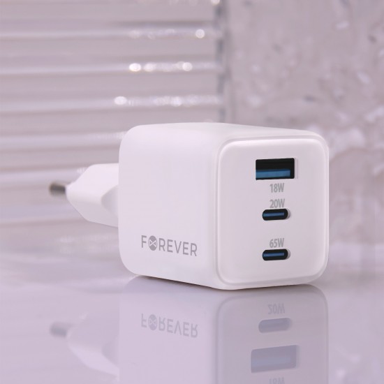 Зарядни - Forever Mobile TC-08-65ACC White Зарядно