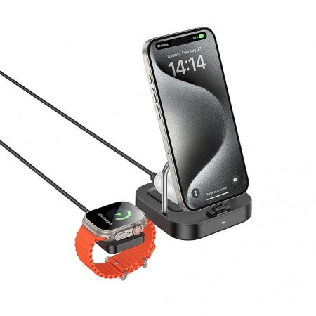Hoco CQ16A Black Wireless Зарядно