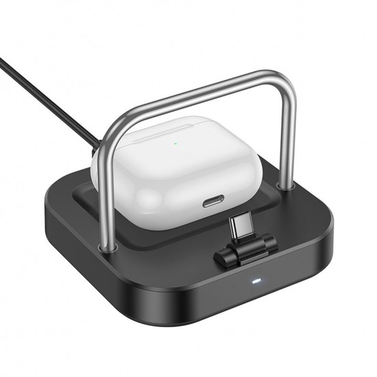 Зарядни - Hoco CQ16B Black Wireless Зарядно