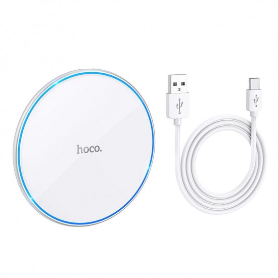 Зарядни - Hoco CW6 Pro White Wireless Зарядно