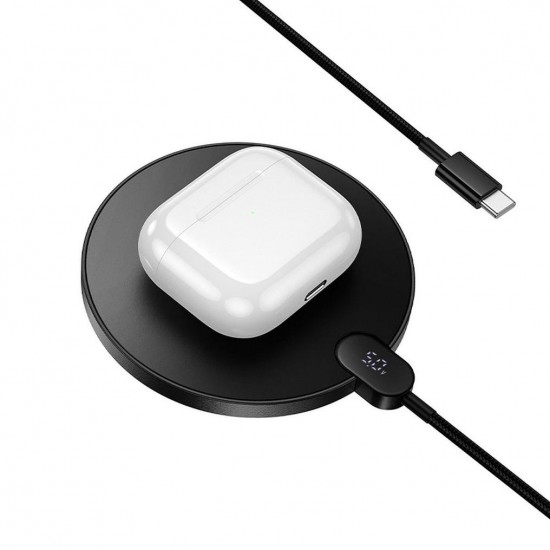 Зарядни - Hoco CW62 Black Wireless Зарядно