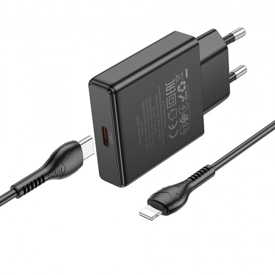 Hoco N37 Lightning Black Зарядно