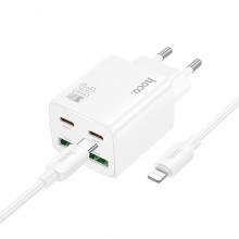 Hoco N56 + Lightning White Зарядно Hoco N56 + Lightning White Зарядно