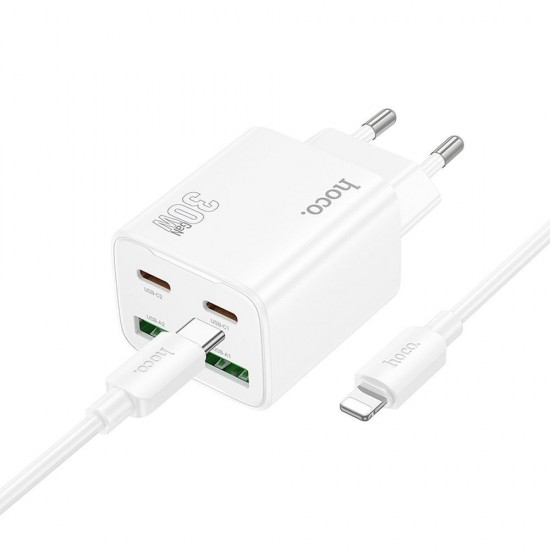 Hoco N56 + Lightning White Зарядно