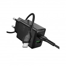 Hoco N71 Type C Black Зарядно Hoco N71 Type C Black Зарядно