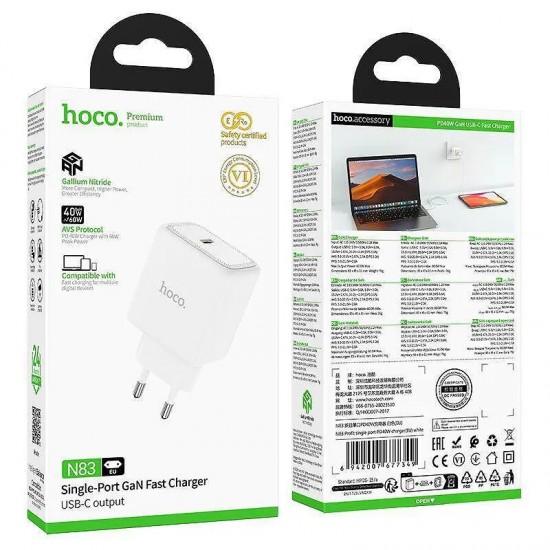 Зарядни - Hoco N83 White Зарядно