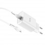 Hoco N14 Smart Charging Single Port PD20W Set White Зарядно