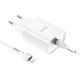 Hoco N14 Smart Charging Single Port PD20W Set White Зарядно