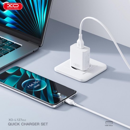 XO XO-L127(EU) White Type-C Зарядно