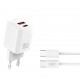XO XO-L149(EU) Type-C USB Кабел White Зарядно