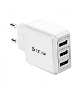 Devia 320460 DV0369 Smart Series 3USB White Зарядно