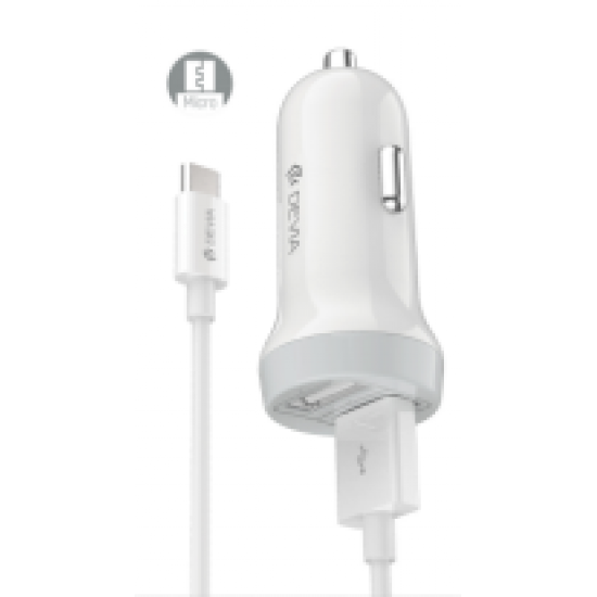 Devia 335532 Idrawer Smart Car Set Micro USB DV0010 Зарядно