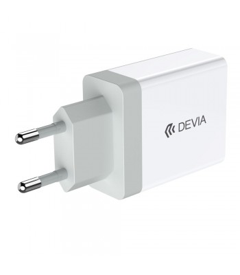 Devia 329593 DV00238 Smart Series 2USB EU 2,4A White Зарядно