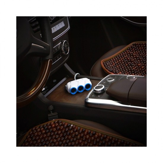 Hoco C1 Three In One Car Charger White Зарядно