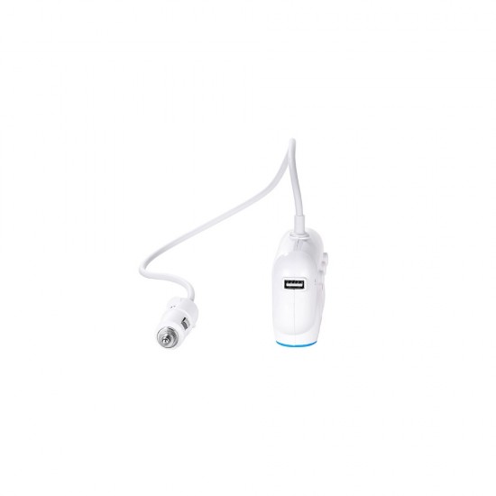 Hoco C1 Three In One Car Charger White Зарядно