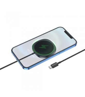 Hoco CW35 Core Magnetic Holder Wireless Fast Black Зарядно