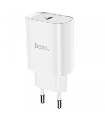 Hoco N14 Smart Charging Single Port PD20W White Зарядно