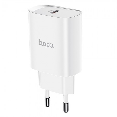 Hoco N14 Smart Charging Single Port PD20W White Зарядно