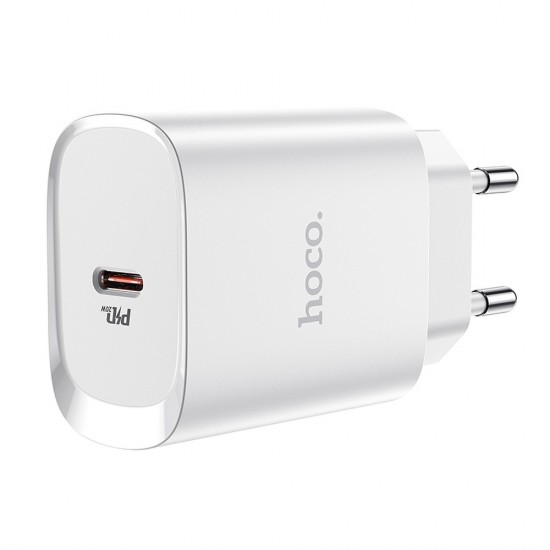 Hoco N14 Smart Charging Single Port PD20W White Зарядно