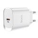Hoco N14 Smart Charging Single Port PD20W White Зарядно