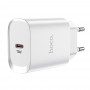 Hoco N14 Smart Charging Single Port PD20W White Зарядно