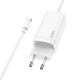 Hoco N16 Scenery 65W Three-Port (2C1A) Set Type-C White Зарядно