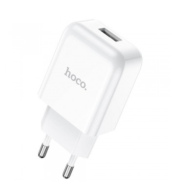 Hoco N2 Vigour Single Port Lightning White Зарядно