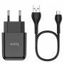 Hoco N2 Vigour Single Port Micro Black Зарядно Hoco N2 Vigour Single Port Micro Black Зарядно
