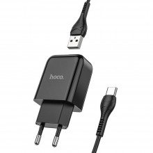 Hoco N2 Vigour Single Port Set Type-C Black Зарядно