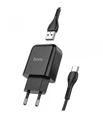 Hoco N2 Vigour Single Port Set Type-C Black Зарядно