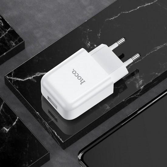 Hoco N2 Vigour Single Port White Зарядно