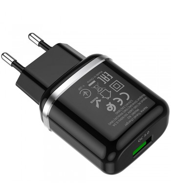 Hoco N3 Special Single Port QC3.0 Black Зарядно
