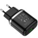 Hoco N3 Special Single Port QC3.0 Black Зарядно