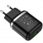 Hoco N3 Special Single Port QC3.0 Black Зарядно Hoco N3 Special Single Port QC3.0 Black Зарядно
