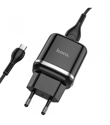 Hoco N3 Special Single Port QC3.0 Set Micro USB Black Зарядно