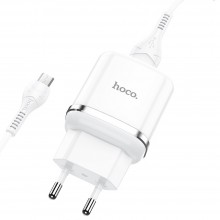 Hoco N3 Special Single Port QC3.0 Set Micro USB White Зарядно Hoco N3 Special Single Port QC3.0 Set Micro USB White Зарядно