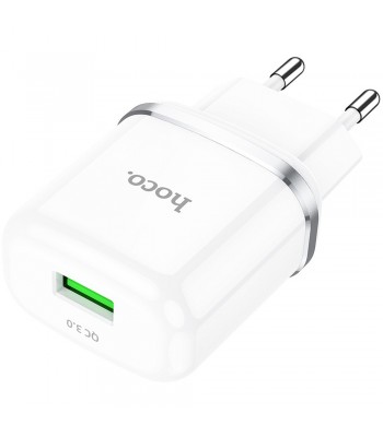 Hoco N3 Special Single Port QC3.0 White Зарядно
