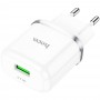 Hoco N3 Special Single Port QC3.0 White Зарядно Hoco N3 Special Single Port QC3.0 White Зарядно