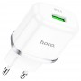 Hoco N3 Special Single Port QC3.0 White Зарядно Hoco N3 Special Single Port QC3.0 White Зарядно
