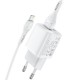 Hoco N8 Briar Dual Port Set Lightning White Зарядно